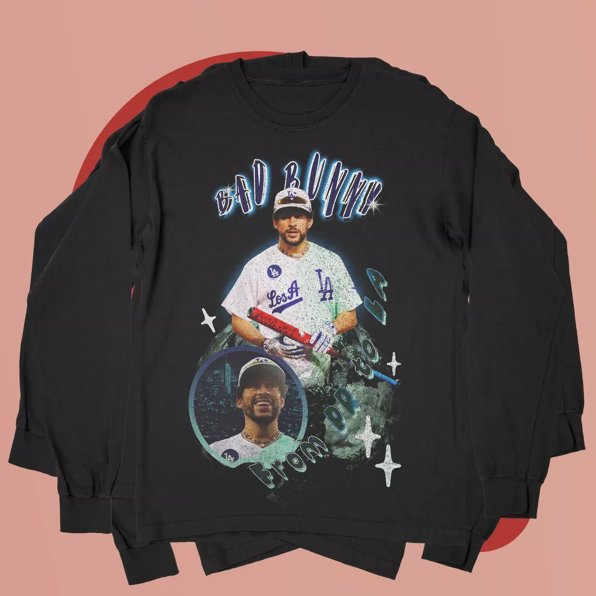 Bad Bunny Dodgers Shirt Los Angeles Dodgers Bad Bunny - T-shirts Low Price