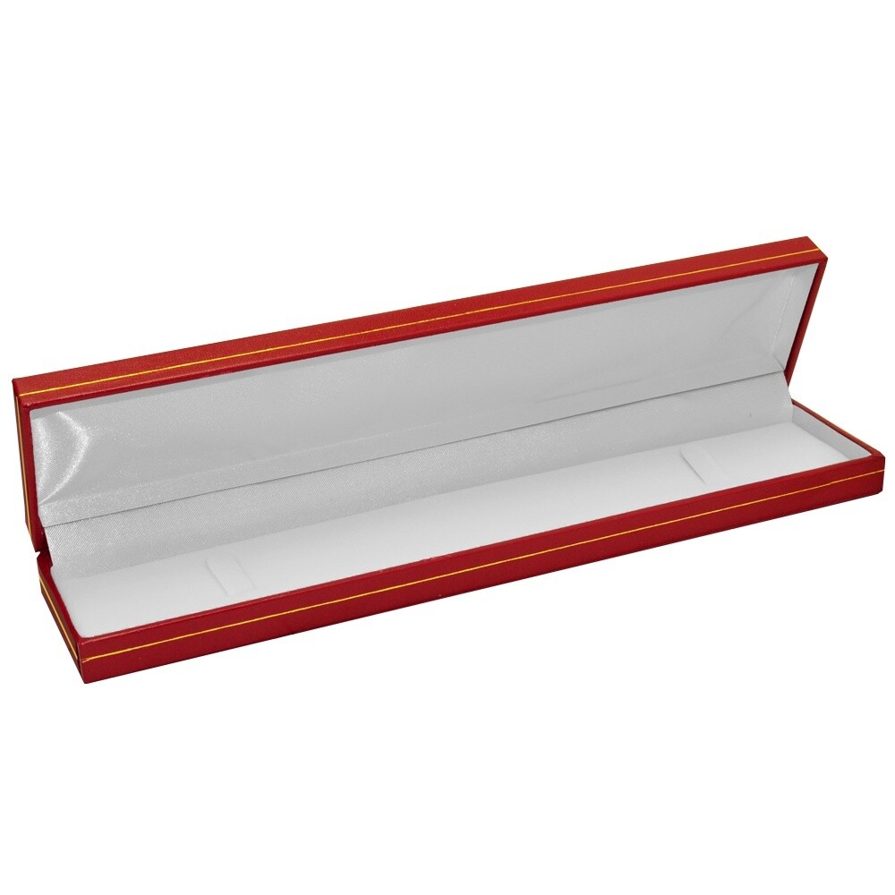 Wholesale 24 Red Jewelry Leatherette Gift Boxes for Jewelry Bracelet