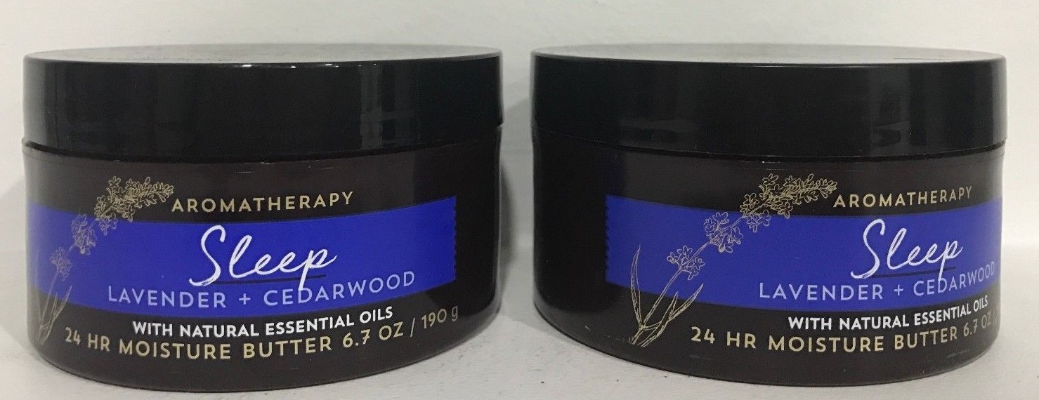 2 BATH & BODY WORKS AROMATHERAPY SLEEP LAVENDER CEDARWOOD 24 HR