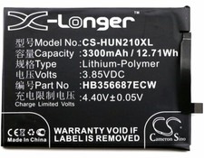 3300mAh Battery for Huawei P30,Honor 7X,9i,Nova 3i,Honor 9N,Mate SE,HB356687ECW
