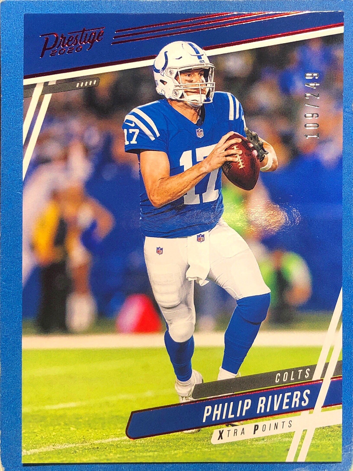 Philip Rivers ~ 2020 Panini Prestige ~ Xtra Points Red Foil /249