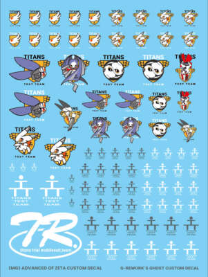 G-Rework Water Decal For MG Advanced of Zeta Custom Mark - US