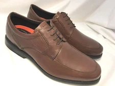 ROCKPORT Charles Road V82592 Apron Toe Brown Leather Men's Size 13 M $110 NEW