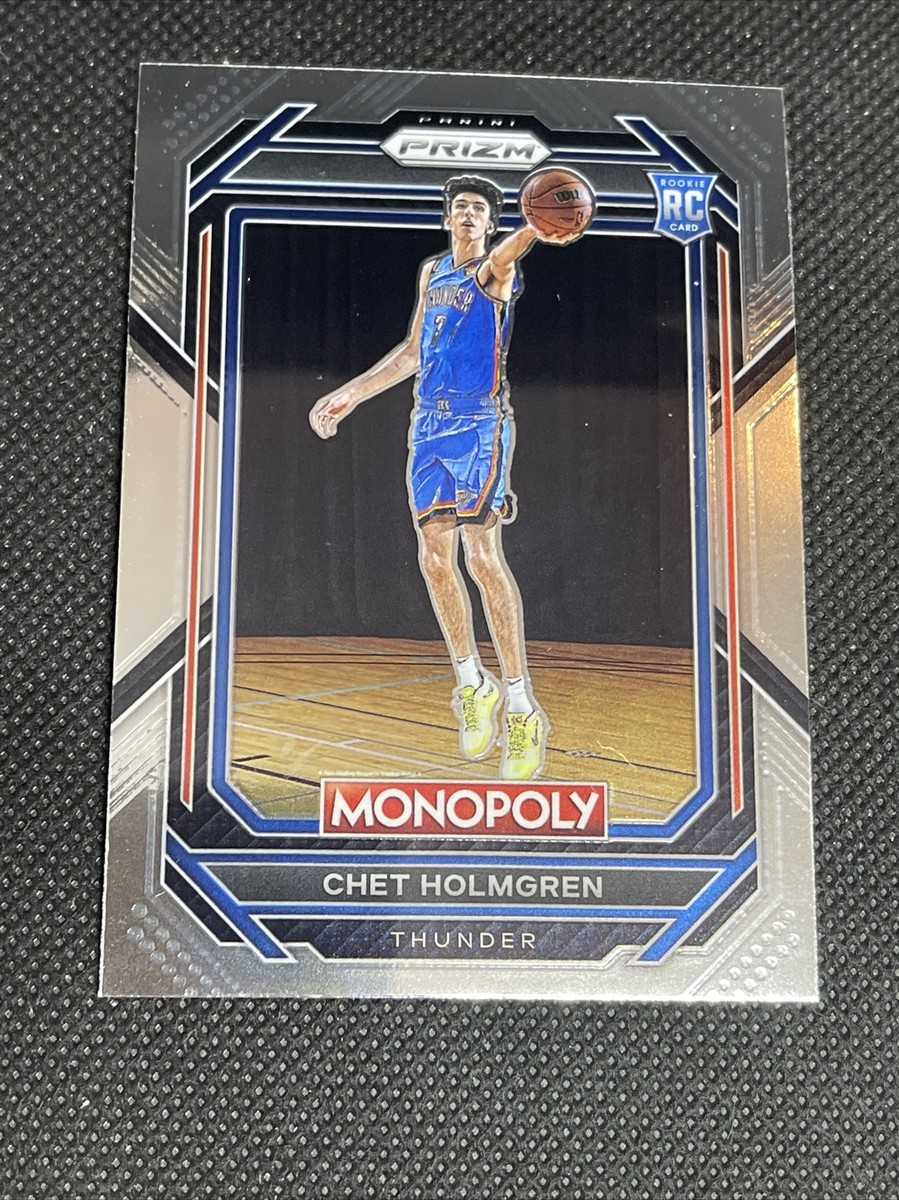2022-23 Panini Monopoly Prizm Chet Holmgren Rookie #63 Thunder RC