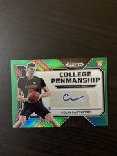 Colin Castleton 2023 Prizm Draft College Penmanship Rookie Autograph Green RC