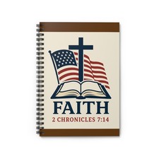 Faith Spiral Notebook   Ideal for Journaling, Prayer, and Christian Gifts