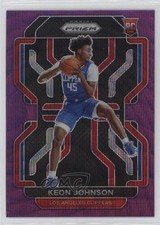 2021-22 Panini Prizm Purple Wave Prizm Keon Johnson #326 19b1