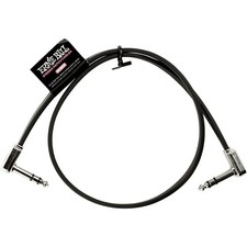 Guitar Patch Cable 24" Stereo Ernie Ball Flat Right Angle Effects Pedal