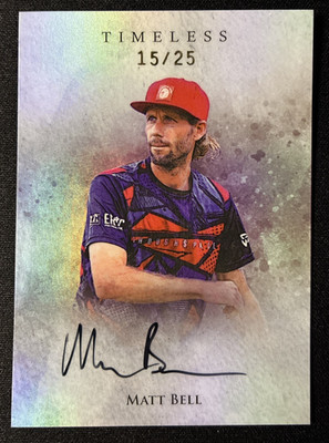 2025 Brixton Titanium Timeless #21 Matt Bell Autograph /25