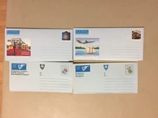 Four mint aerograms:2X Cayman Is MARINE LIFE,2X  Venda FLOWERS