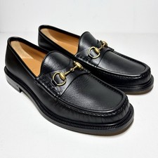 Gucci Mandela Horsebit Leather Loafer Black 9.5 10.5 US Mens New with box
