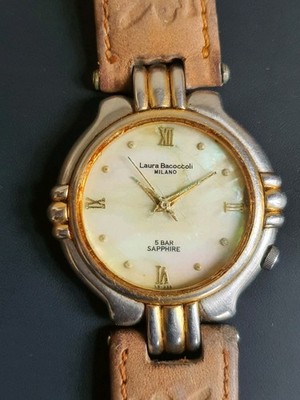 Laura Bococcoli Milano LS-333 Gold Plated Quartz Watch Wristwatch 