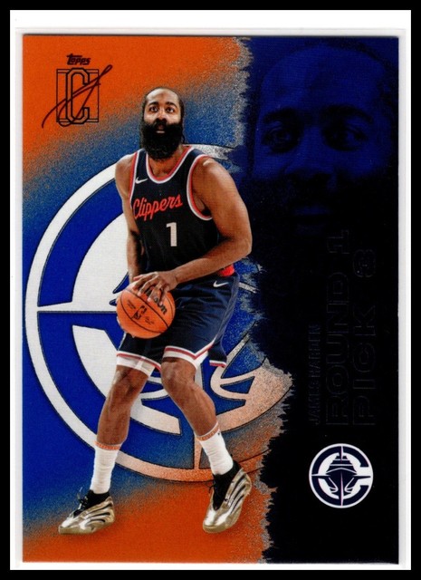 2025-26 Topps Signature Class #62 James Harden Blue & Orange