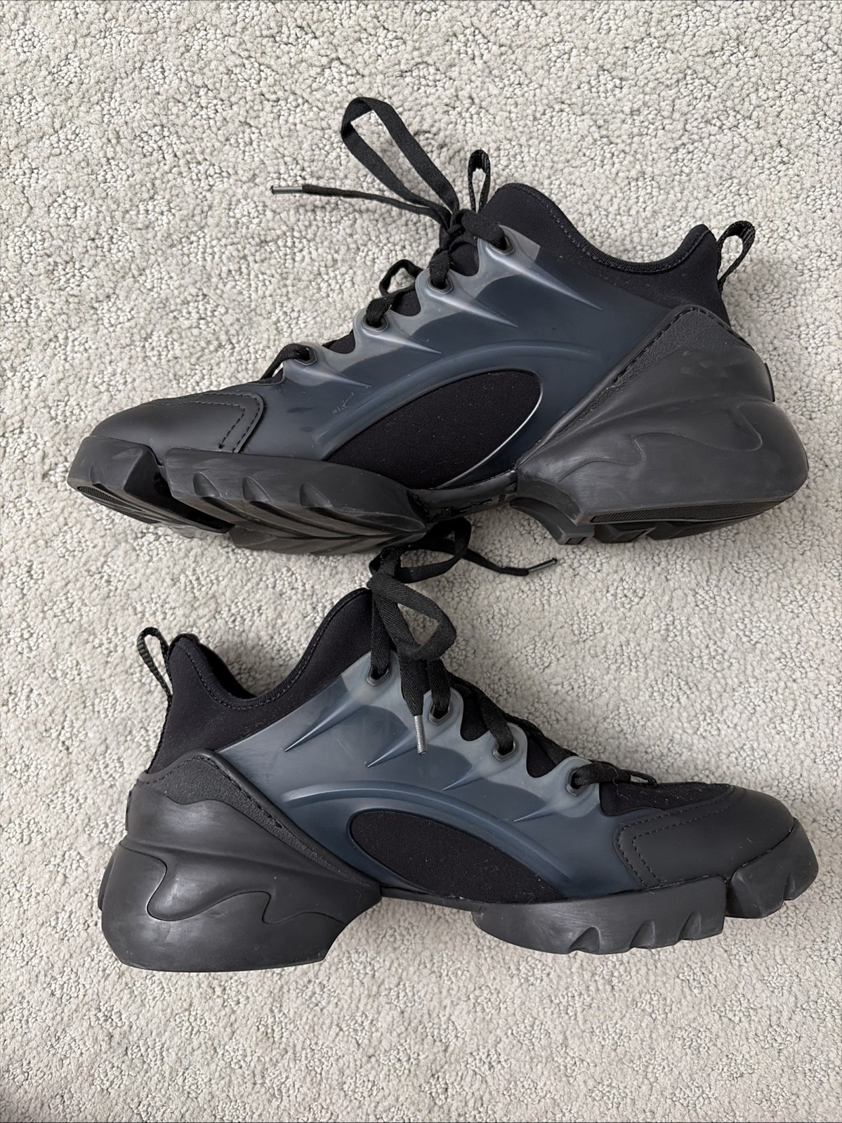 Christian Dior 'D-Connect' Black Women Sneakers Size 38 US 8 image 3