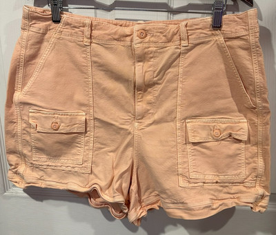 American Eagle Shorts Womens Size 18 Highest Rise 90s Boyfriend Shorts Peach 253
