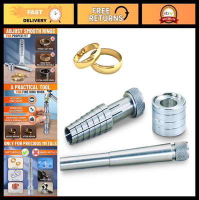 Ring Stretcher Tool Kit for Sizes 6-10 - Resize & Expand Wedding Rings, DIY Jewe