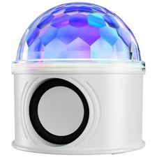 Disco Ball Speaker with 6 RGB Light Modes, Mirrored Mini Disco Ball Bluetooth...