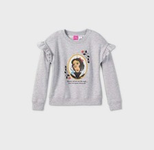 DISNEY PRINCESS SNOW WHITE LENTICULAR SWEATER GIRLS S EUC