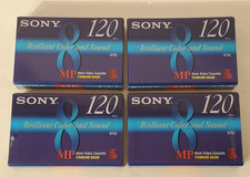 4x Sony 120 Min 8mm Standard Grade Video Cassette P6-120MPC NTSC Sealed New