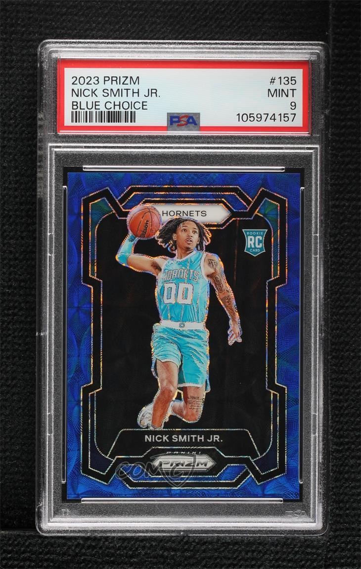 2023 Panini Prizm Choice Blue 22/49 Nick Smith Jr #135 PSA 9 MINT Rookie RC 14t3