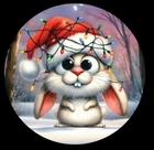 Christmas Advent Hayleybug 1/10th oz - Bunny Winter - Silver Round