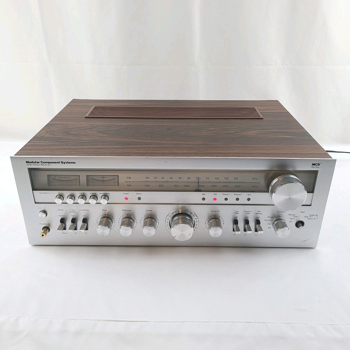 MODULAR COMPONENT SYSTEMS MCS 3233 STEREO RECEIVER *AS IS