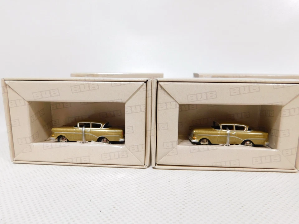 4X Bub H0 1:87 Modello 05551 06352 OPEL 08400 BMW 2002 Ti Mint Box #DN82-0,5 - Immagine 2 di 4