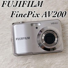 FUJIFILM FinePix AV200 Silver 14MP Compact Digital Camera 3x Zoom AA Power