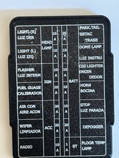 1976 Datsun 280z Fuse Cover
