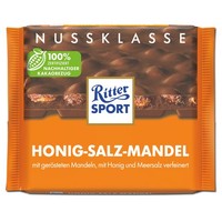 (19,50€/1Kg) Ritter Sport Honig-Salz-Mandel, Schokolade, 100G Tafel