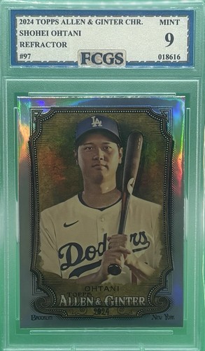 2024 Topps Allen & Ginter - Chrome Shohei Ohtani #97 Refractor FCGS 9
