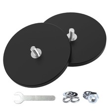 2 Pieces Strong Rubber Coated Mounting Magnets Anti-Scratch  Anti Corrosion ...