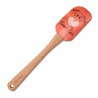 StäDter Teigschaber Sweet Love Schaber Teigspatel Teigteiler Holz Silikon 25 Cm
