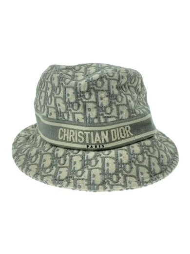 Christian Dior/chapeau seau/58/coton/CRM/motif allover/homme/11DOB923L132
