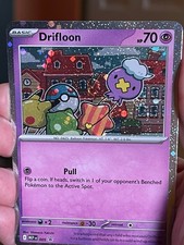 POKEMON DRIFLOON MEP005 PROMO BLACK STAR COSMOS HOLOFOIL WITH 2 SWIRLS NM CARD