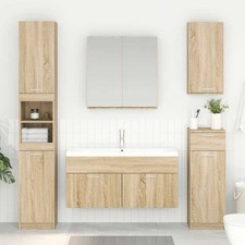 vidaXL Armadio sottolavello con porta Rovere Sonoma Legno multistrato