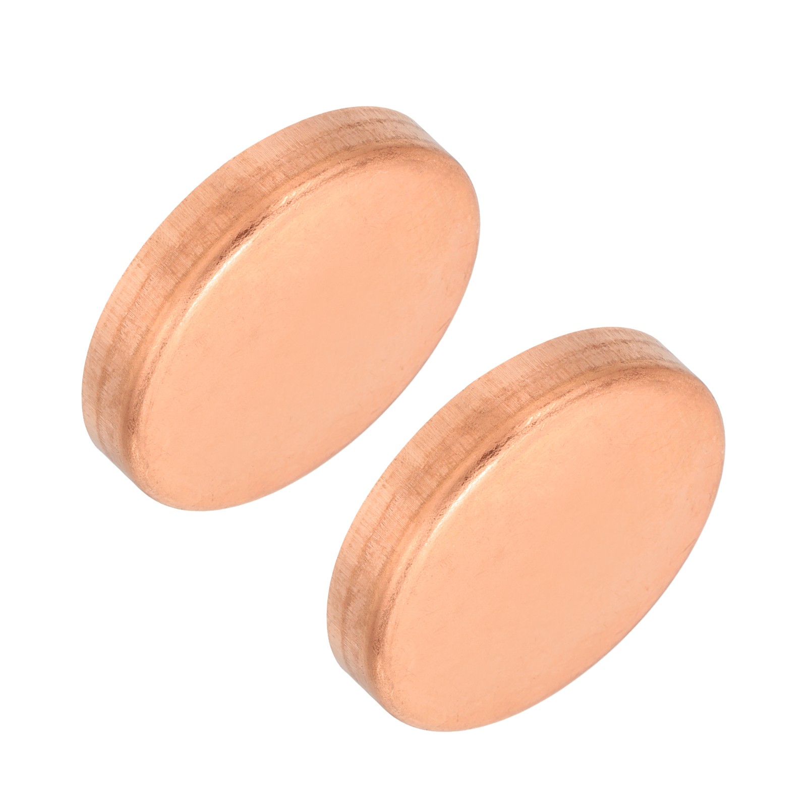 2-1/8 Inch ID Copper Pipe End Cap, 2Pcs Copper Fitting Cap Sweat Plug Connection