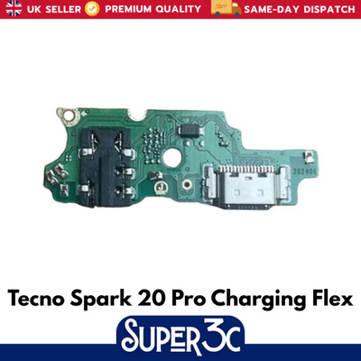 Für Tecno Spark 20 Pro Ersatz Ladebuchse Dock Connector Mikrofonplatine Flex