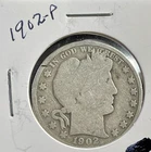 1902 50C Barber Half Dollar 90% Silver. #1634