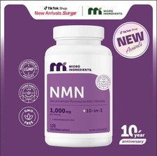 NMN Complex 1,000mg   120 Caps  10-in-1 NAD Booster with Resveratrol, CoQ10 
