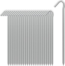 Tent Stakes Metal Garden Edging Fence Hooks Yard Camping Stake Heavy Duty