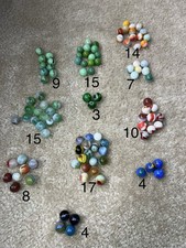 Lot Of 106 Assorted Marbles. Some Solid, Some Fancy. Vitro Others