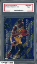 1995-96 Fleer Metal #3 Magic Johnson Los Angeles Lakers HOF BSG 10 GEM MINT