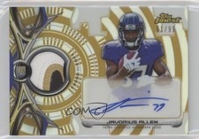 2015 Topps Finest Rookie Gold Refractor /99 Javorius Allen Patch Auto ii1