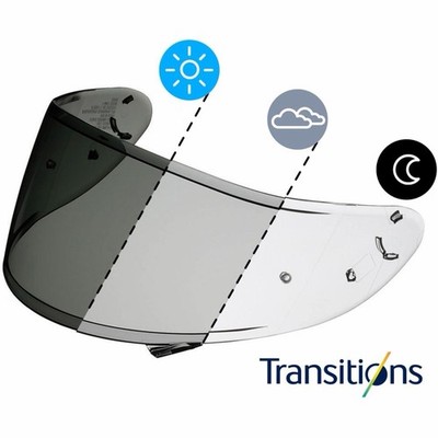 Shoei RF-1200|X-14|RF-SR CWR-1 Transitions Pinlock Ready Shield, New Visor
