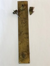 Original Decorative 19th Century Banjo Wheel Barometer Brass Pulley Mechanism