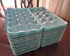 Lot of 16 Empty 18 Count Size Large Egg Carton Styrofoam Farm Art Crafts - Used
