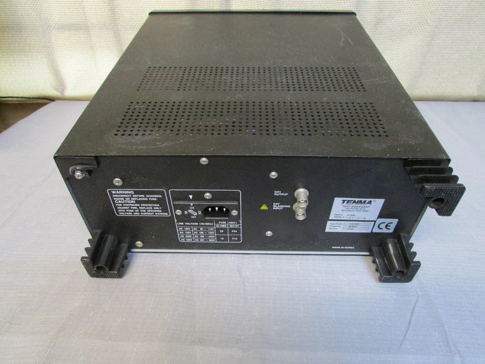Tenma 72-3055 20MHz Oscilloscope Service Benchtop 2-Channel Analog s/n 1971518 - Image 4 of 4