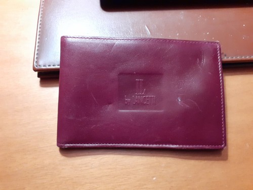 Portafoglio uomo IL by Lancetti pelle bordeaux con portadocumenti wallet  men | eBay