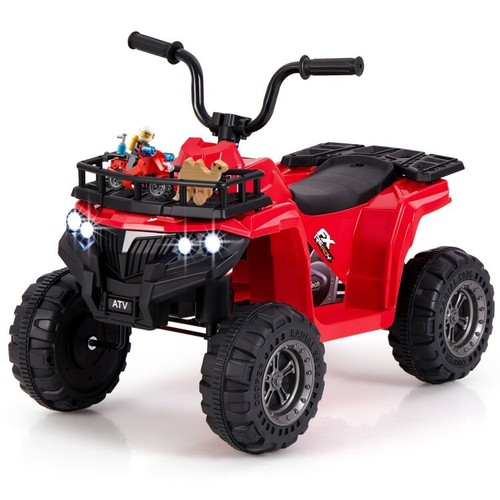 6V Battery Kids Ride On Electric ATV w/ LED Headlight & 20° Steering Angle Range - Picture 2 of 11